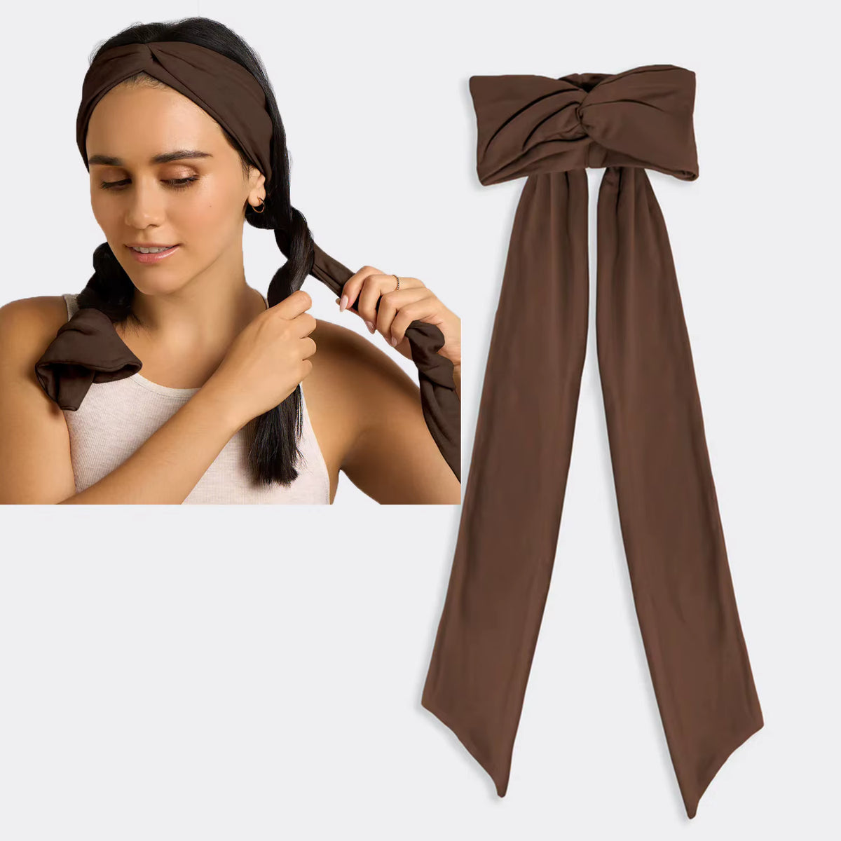 Heatless Curls Headband Soft No Heat Hair Styling Tool Long Ribbon Curling Rod for Women Hair Tools