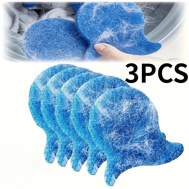 1/2/3Pcs Laundry Pet Hair Remover,Pet Hair Removal Balls for Washing Machines, Reusable Hair and Lint Catchers.