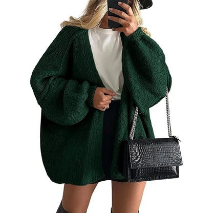 Women'S Autumn Winter Knitted Cardigan Sweater Women Jacket Casual Stylish Solid Color Long Sleeve Jackets for Women Outercoat