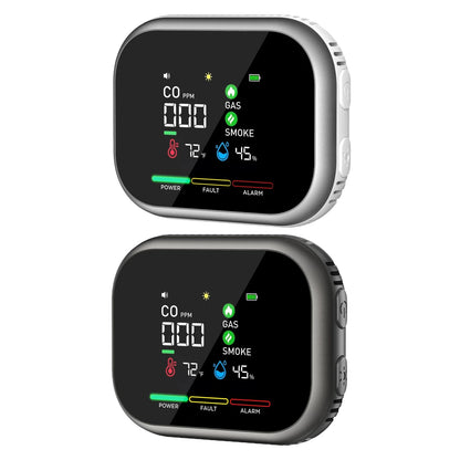 6-In-1 Portable Airs Detector with HD Display Temperature & Humidity Carbon Monoxide Detectors for Home RV Car Apartment Travel