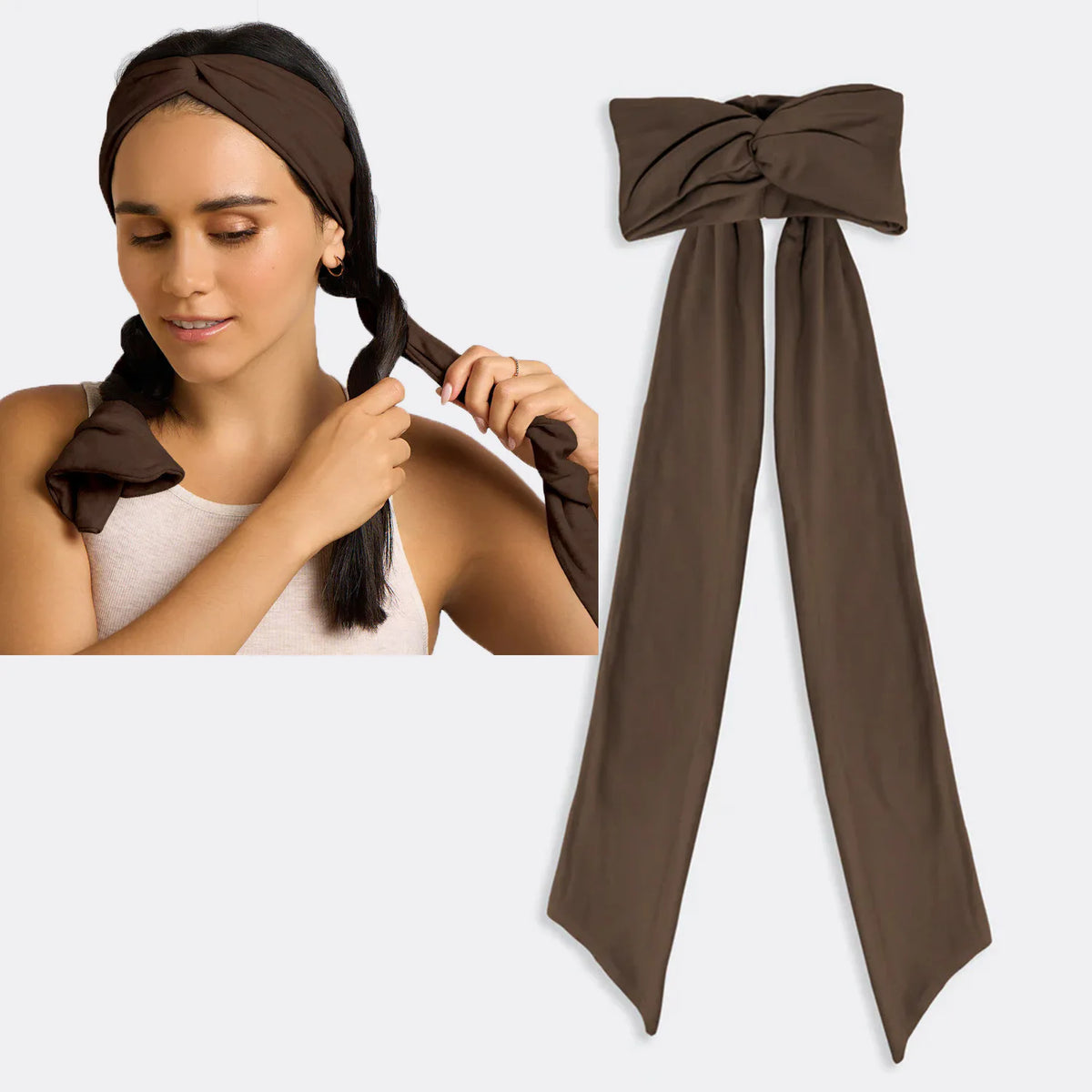 Heatless Curls Headband No Heat Overnight Hair Curler Soft Fabric Long Ribbon Curling Rod Natural Waves Hair Styling Tool for Wo