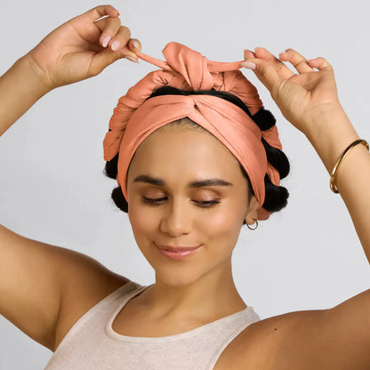 Heatless Curls Headband No Heat Overnight Hair Curler Soft Fabric Long Ribbon Curling Rod Natural Waves Hair Styling Tool for Wo