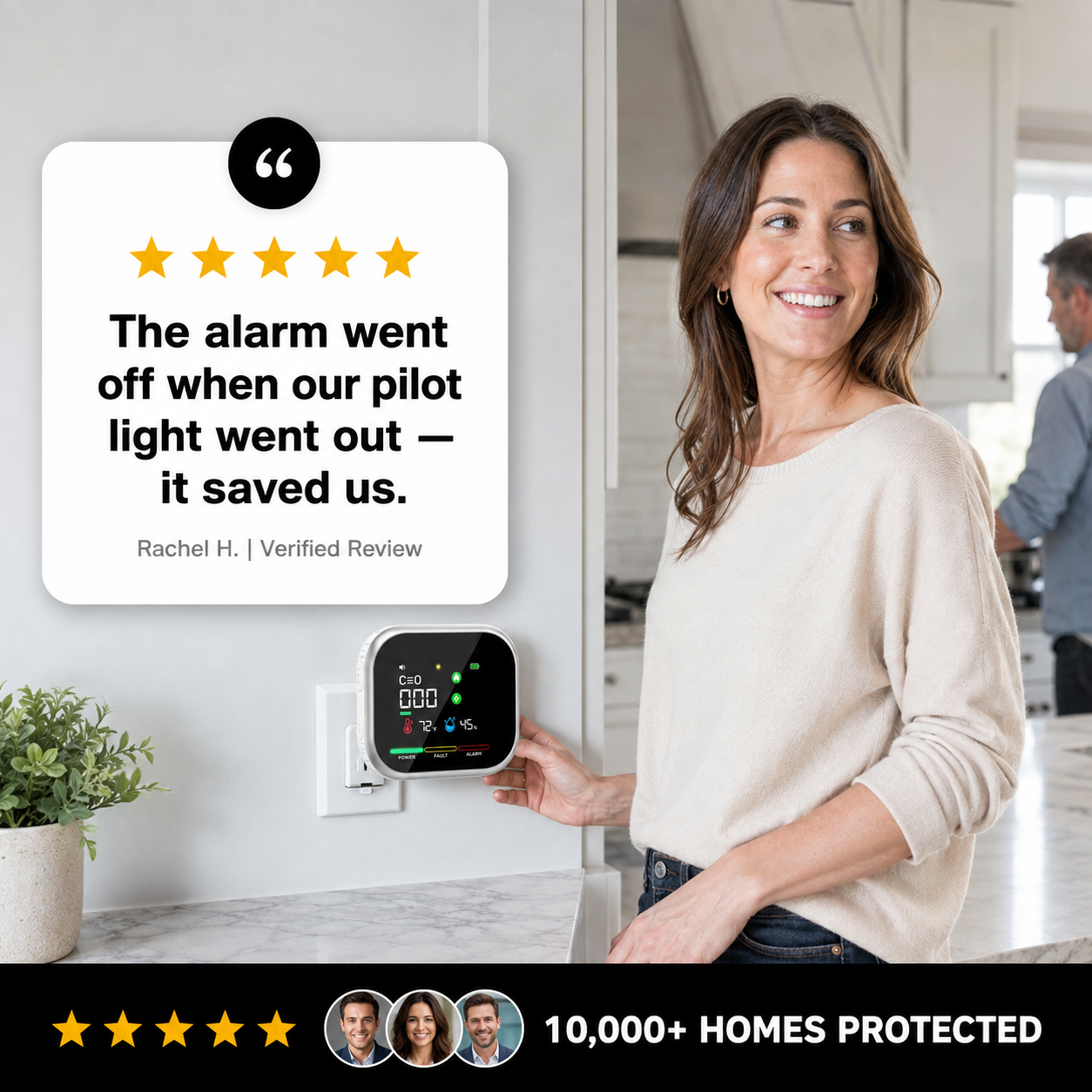 AirGuard 6-in-1 Home Safety Monitor