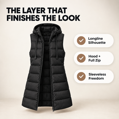 Women'S Puffer Vest Casual Zip up Quilted Padded Vest Hooded Sleeveless down Jacket Winter Warm Outerwear Coat