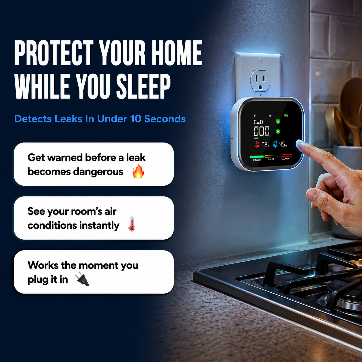 AirGuard 6-in-1 Home Safety Monitor